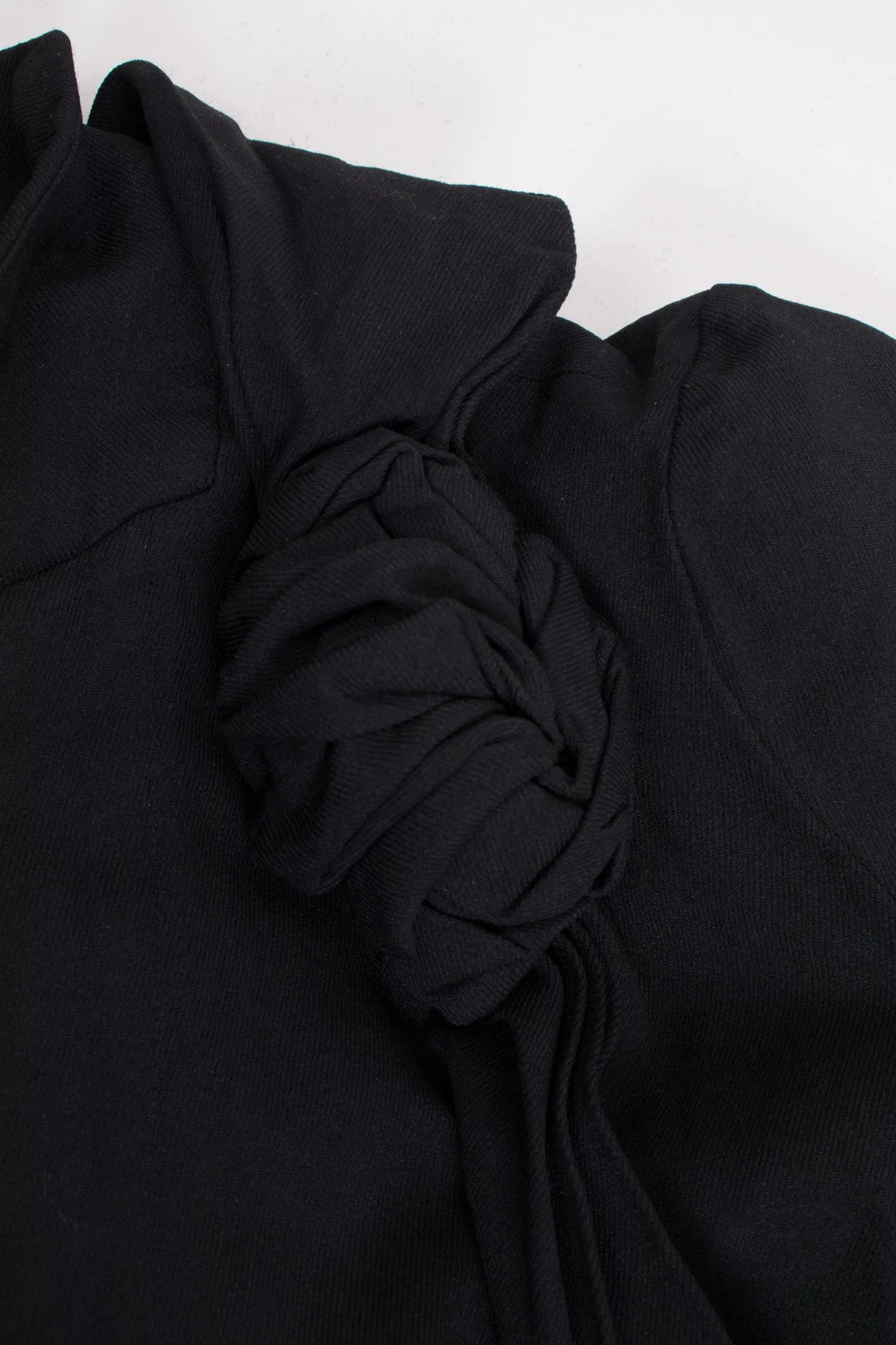 Knotted Scarf Collar Coat