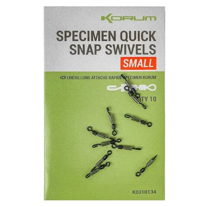 KORUM Specimen Quick Snap Swivels