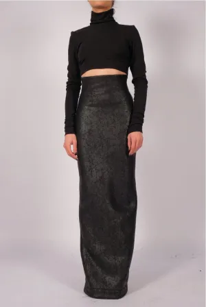Leather Effect Maxi Skirt