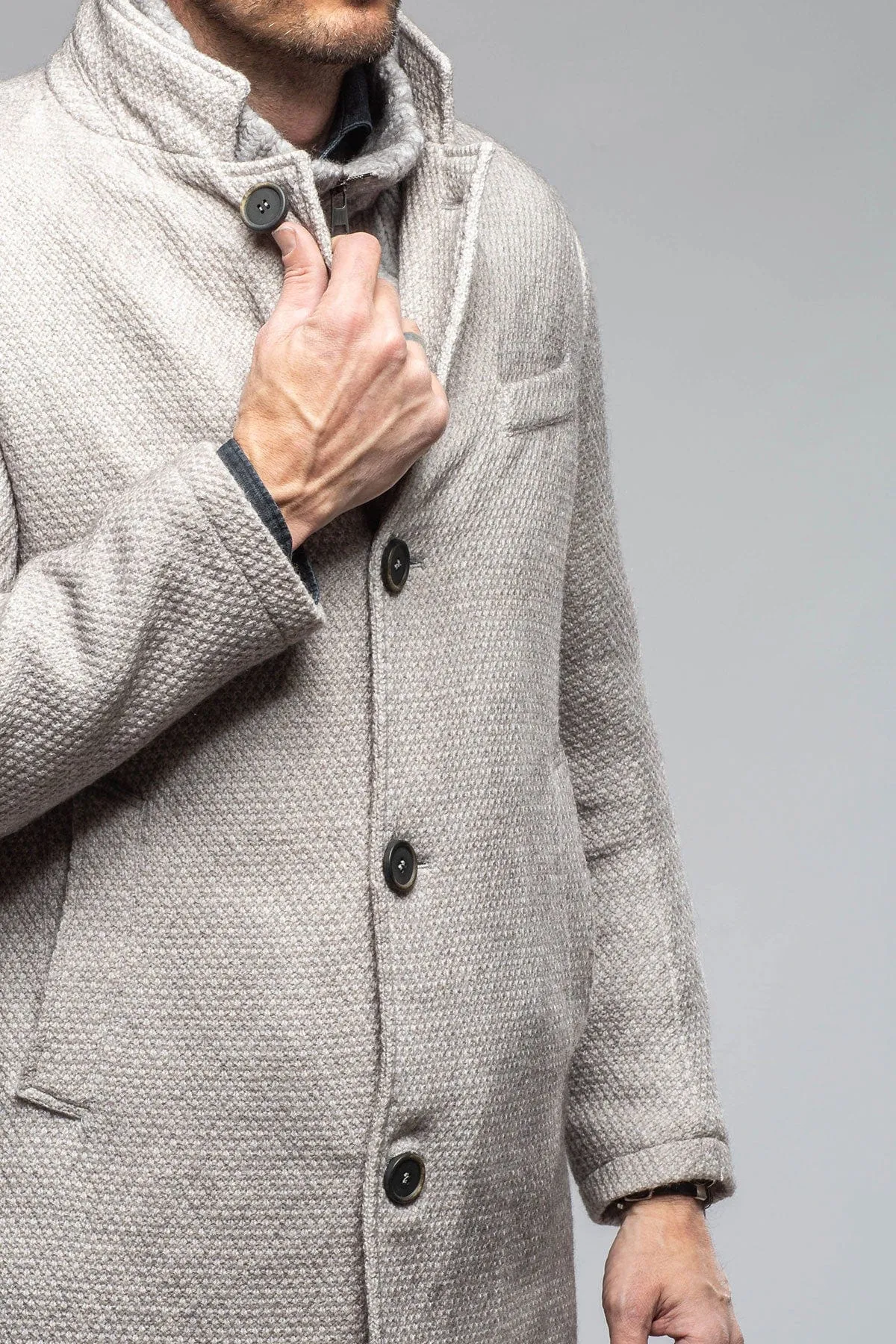 Leon Knit Jacket in Ice