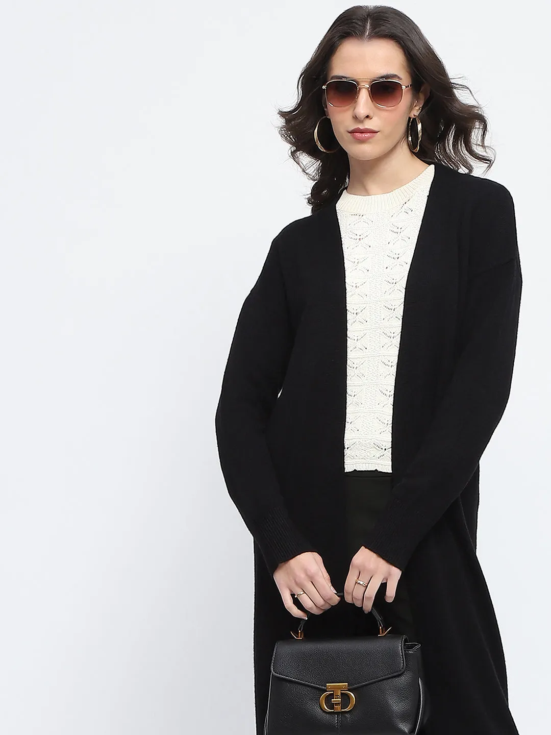 Madame Open Front Black Shrug