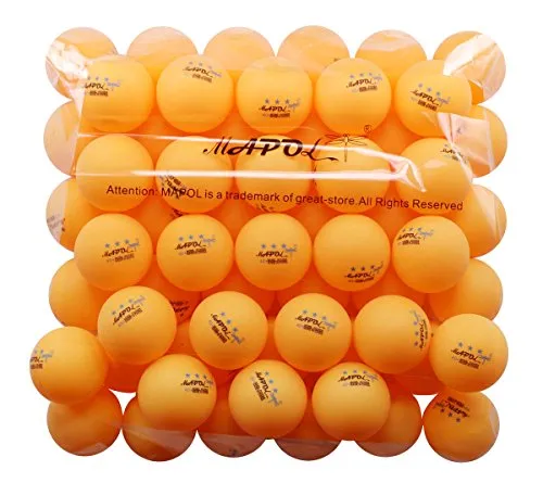mapol Regail 50 Yellow 3-star Table Tennis Advanced Training Ping Pong Balls (40 mm)