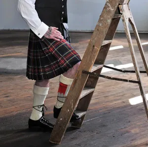 Matheson Red Modern Casual 4 Yard Kilt