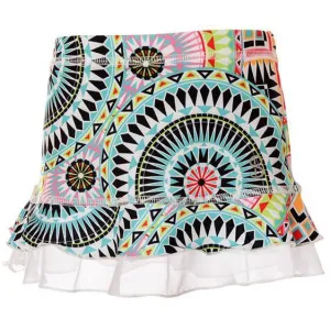 Medallion Ruffle Skirt