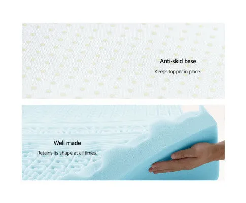 Memory Foam Mattress Topper 8cm - 11-zone