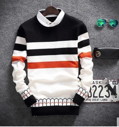 Men's 2 Collar Sweater