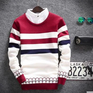 Men's 2 Collar Sweater
