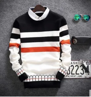 Men's 2 Collar Sweater