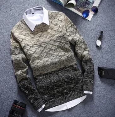 Men's 2 Tone Sweater