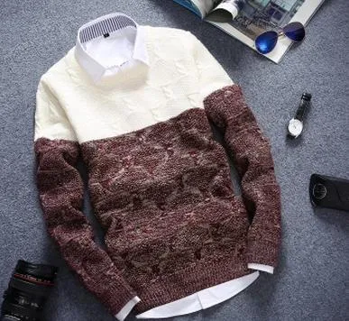 Men's 2 Tone Sweater