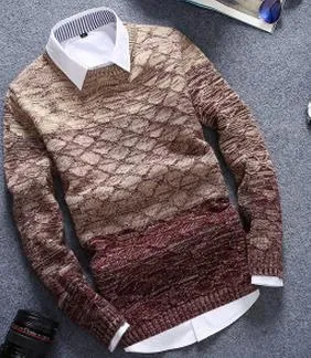 Men's 2 Tone Sweater