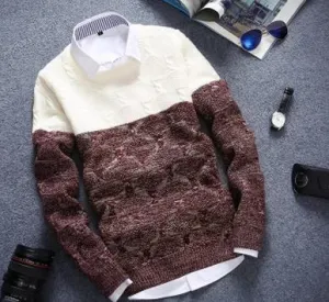 Men's 2 Tone Sweater