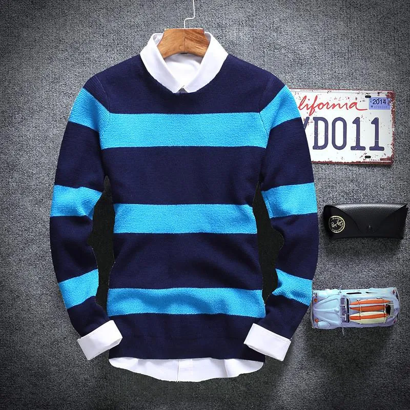 Men's 4 Stripe Casual Pullover