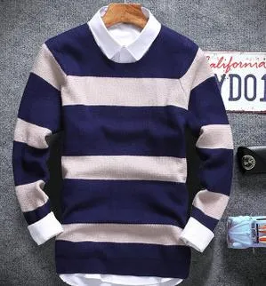 Men's 4 Stripe Casual Pullover