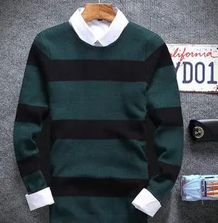 Men's 4 Stripe Casual Pullover