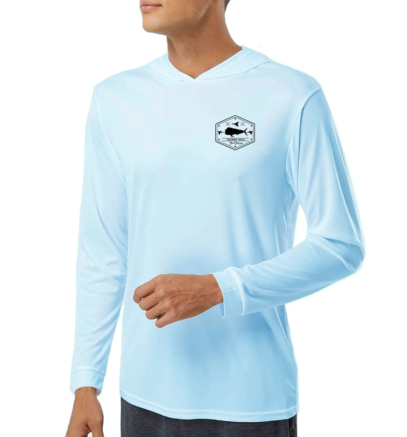 Men's Chasing Tails Mahi Arctic Blue Performance Hoodie