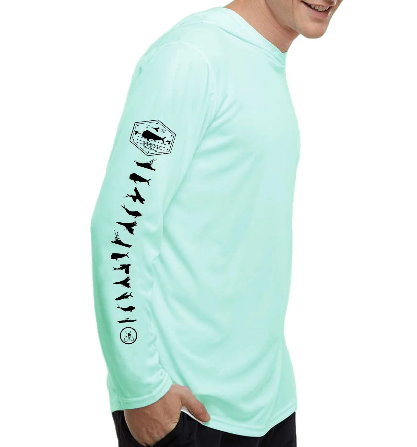 Men's Chasing Tails Mahi Seagrass Performance Hoodie