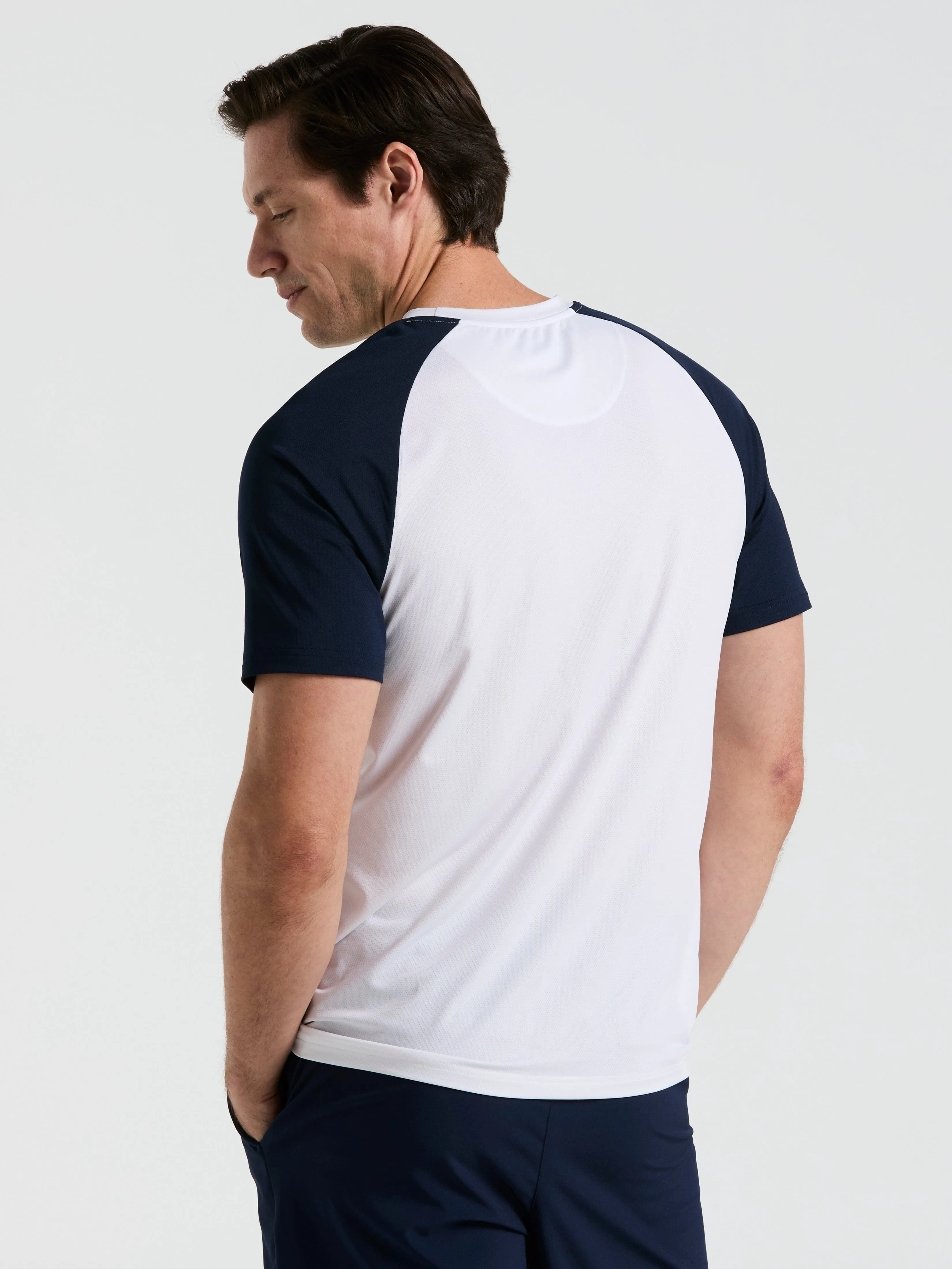 Men's Performance Core Blocked Tennis Tee