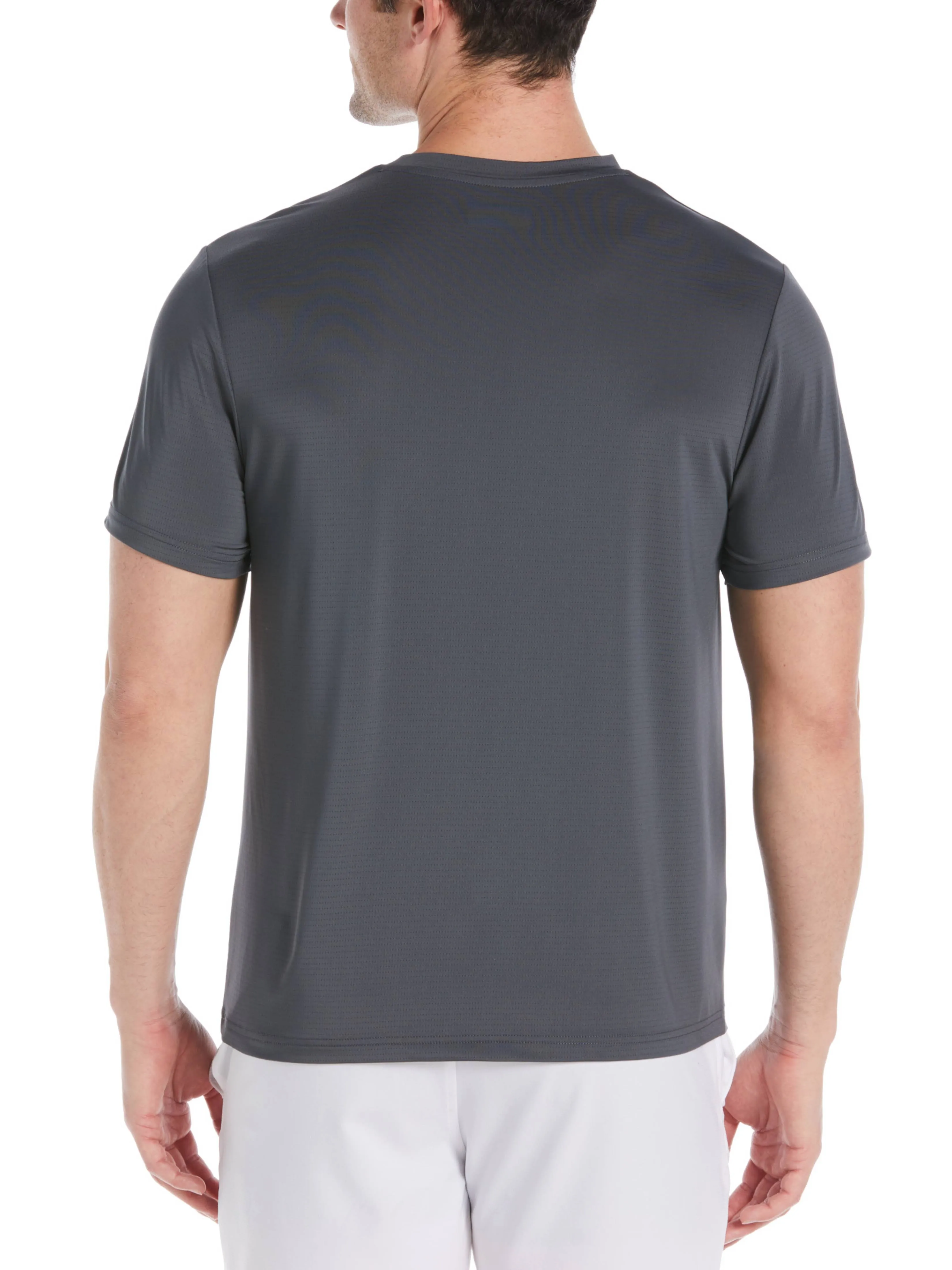 Men's Pin Hole Mesh Tennis Tee