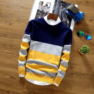 Men's Striped Fashion Pullover