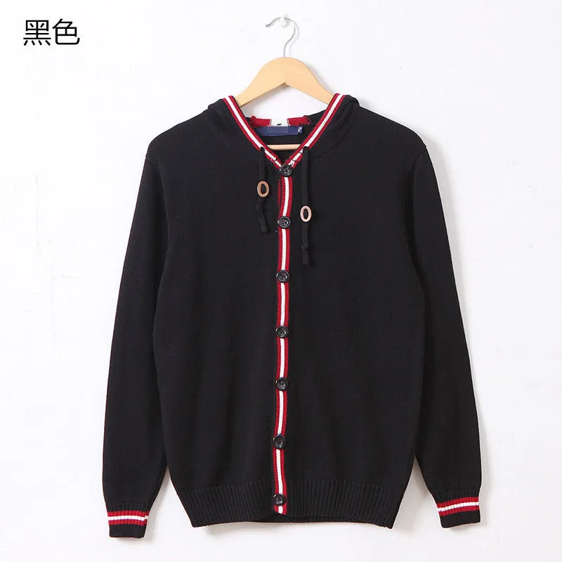 Men's V-Neck Cotton Cardigan