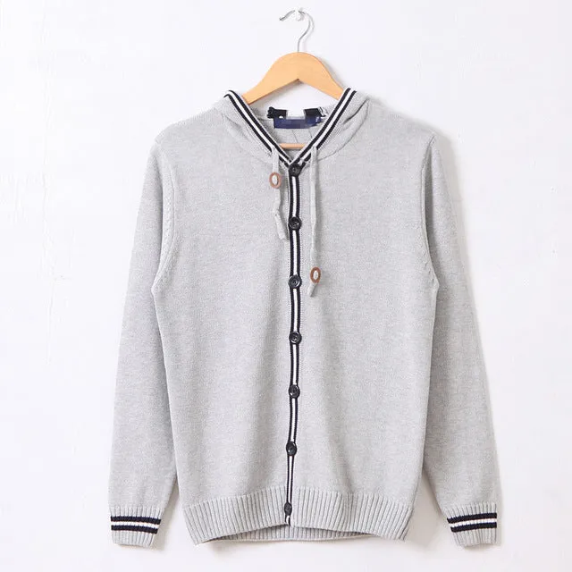 Men's V-Neck Cotton Cardigan