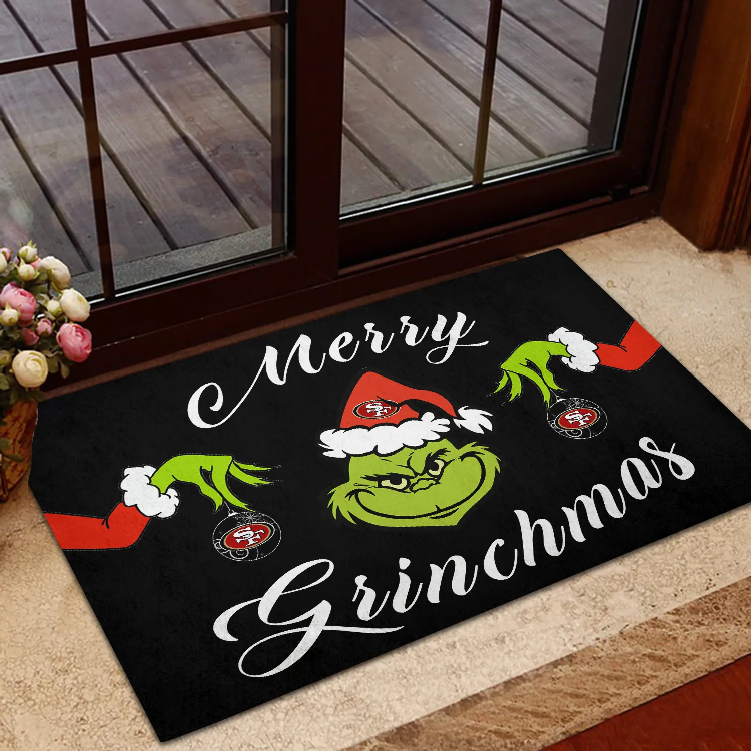 Merry Grinchmas SF49 - Anti Slip Indoor Doormat
