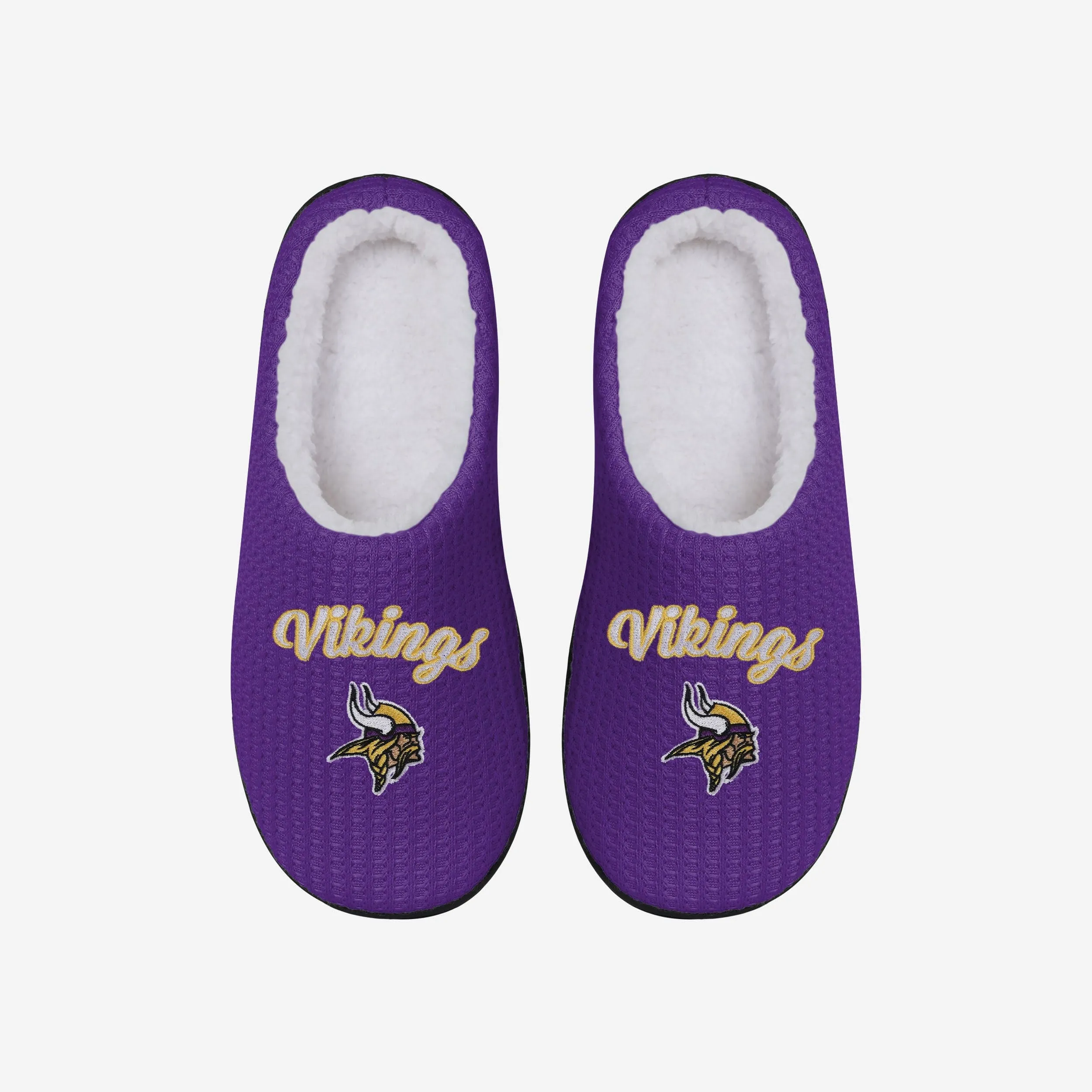 Minnesota Vikings Womens Sherpa Lined Memory Foam Slipper