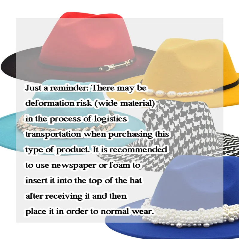 Mixed Print Jazz Hat