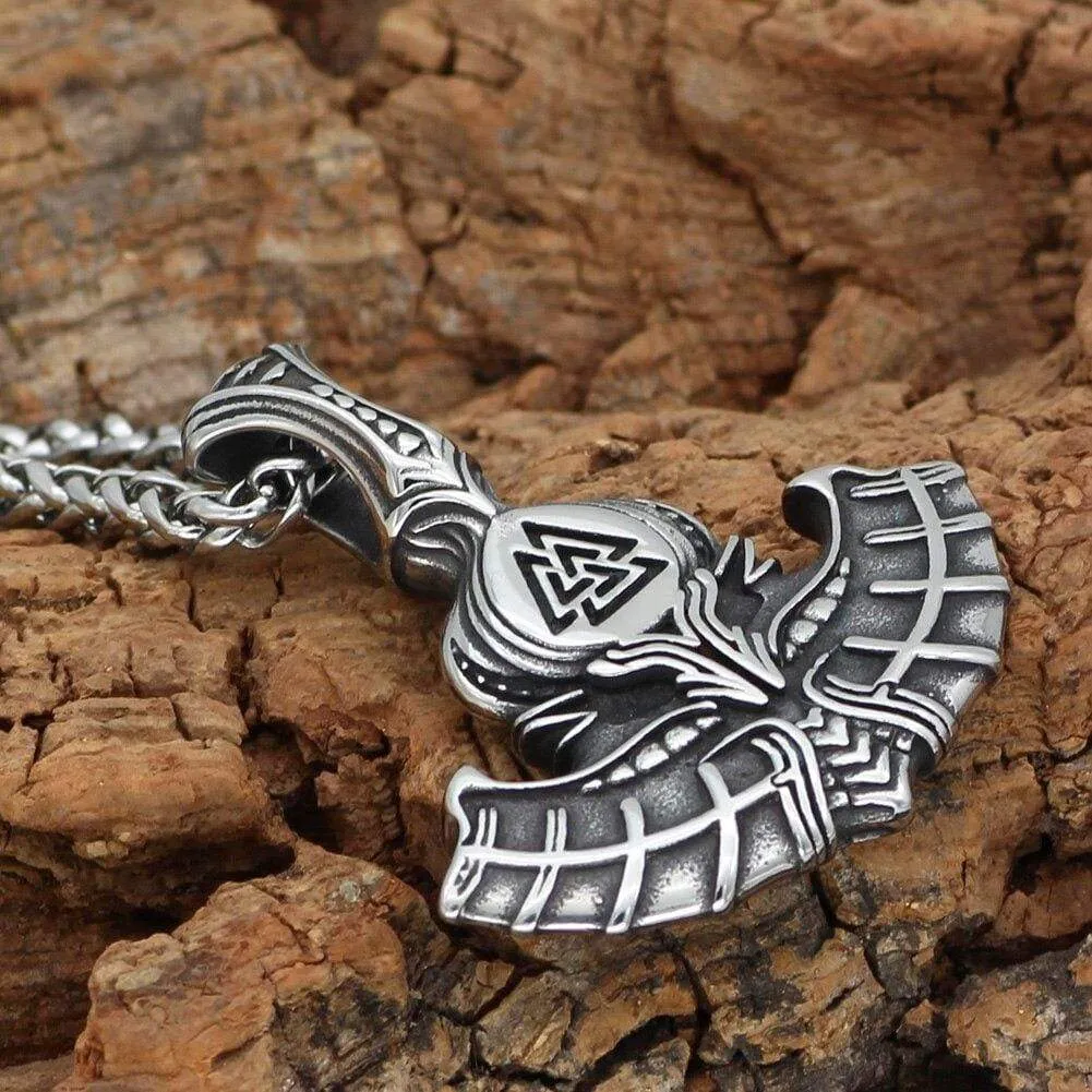 Mjolnir Valknut King Chain