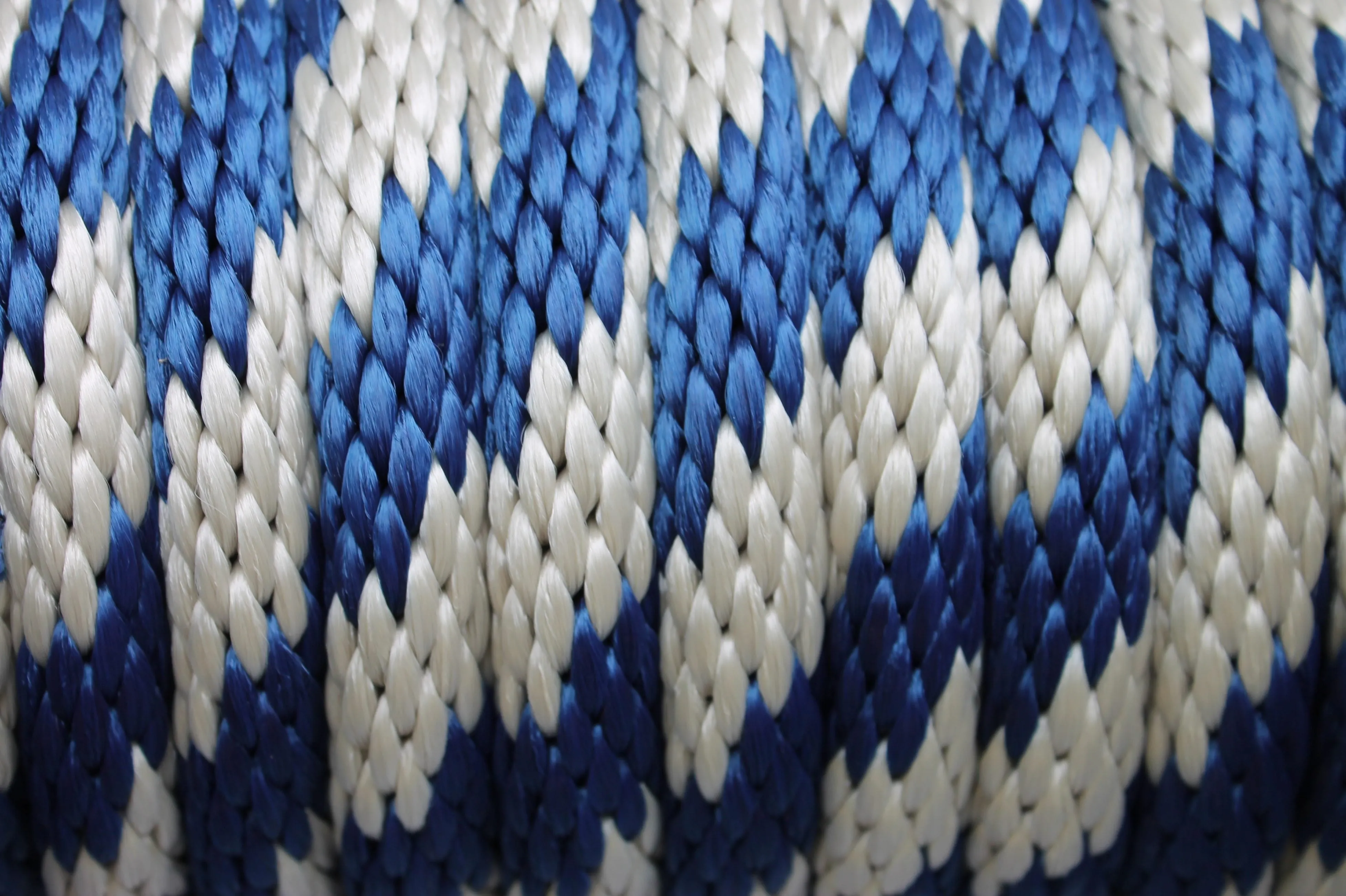 Navy and Tan Solid Braided Multifilament Polypropylene Rope