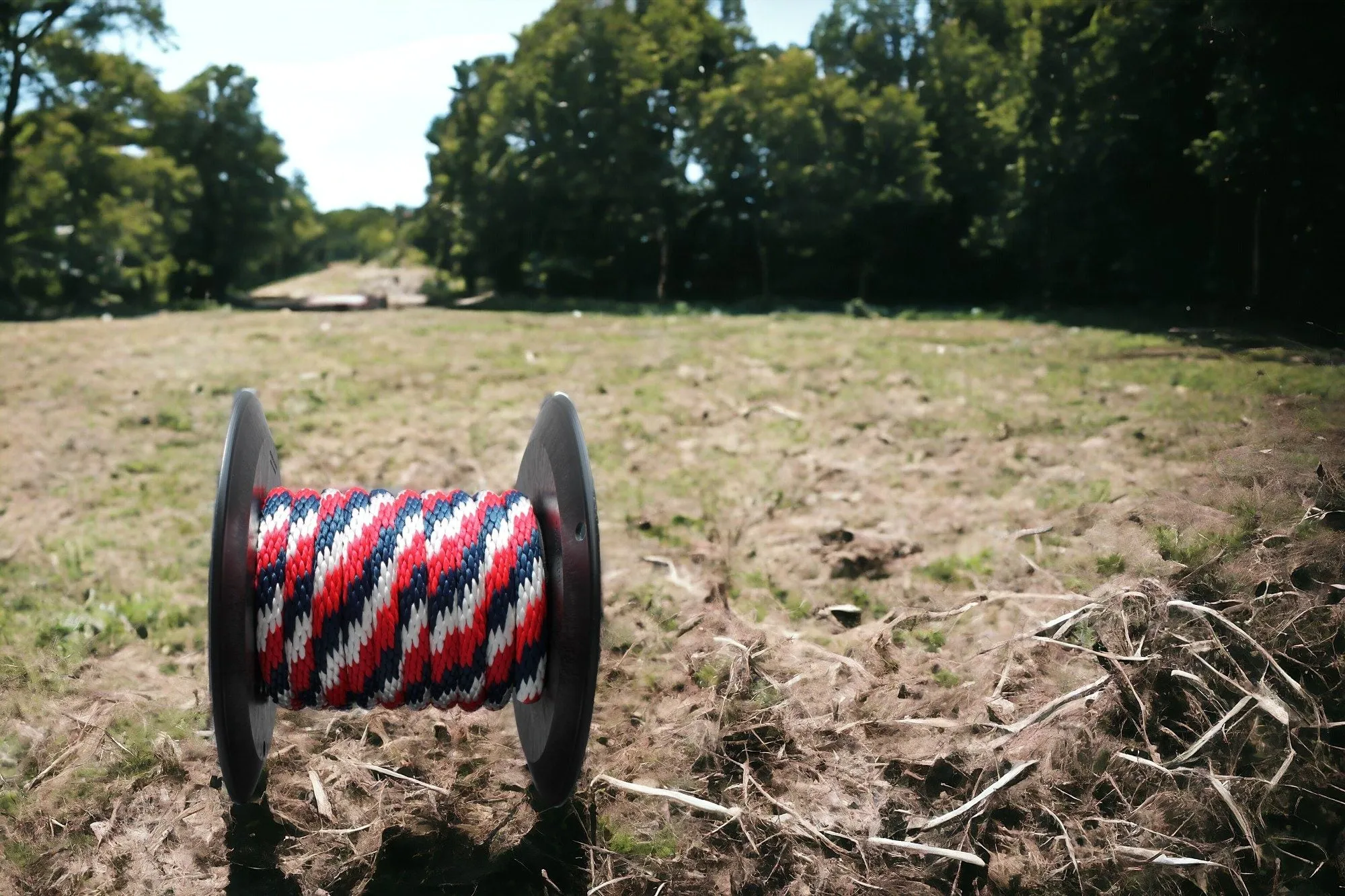 Navy, Red & White Solid Braided Multifilament Polypropylene Rope