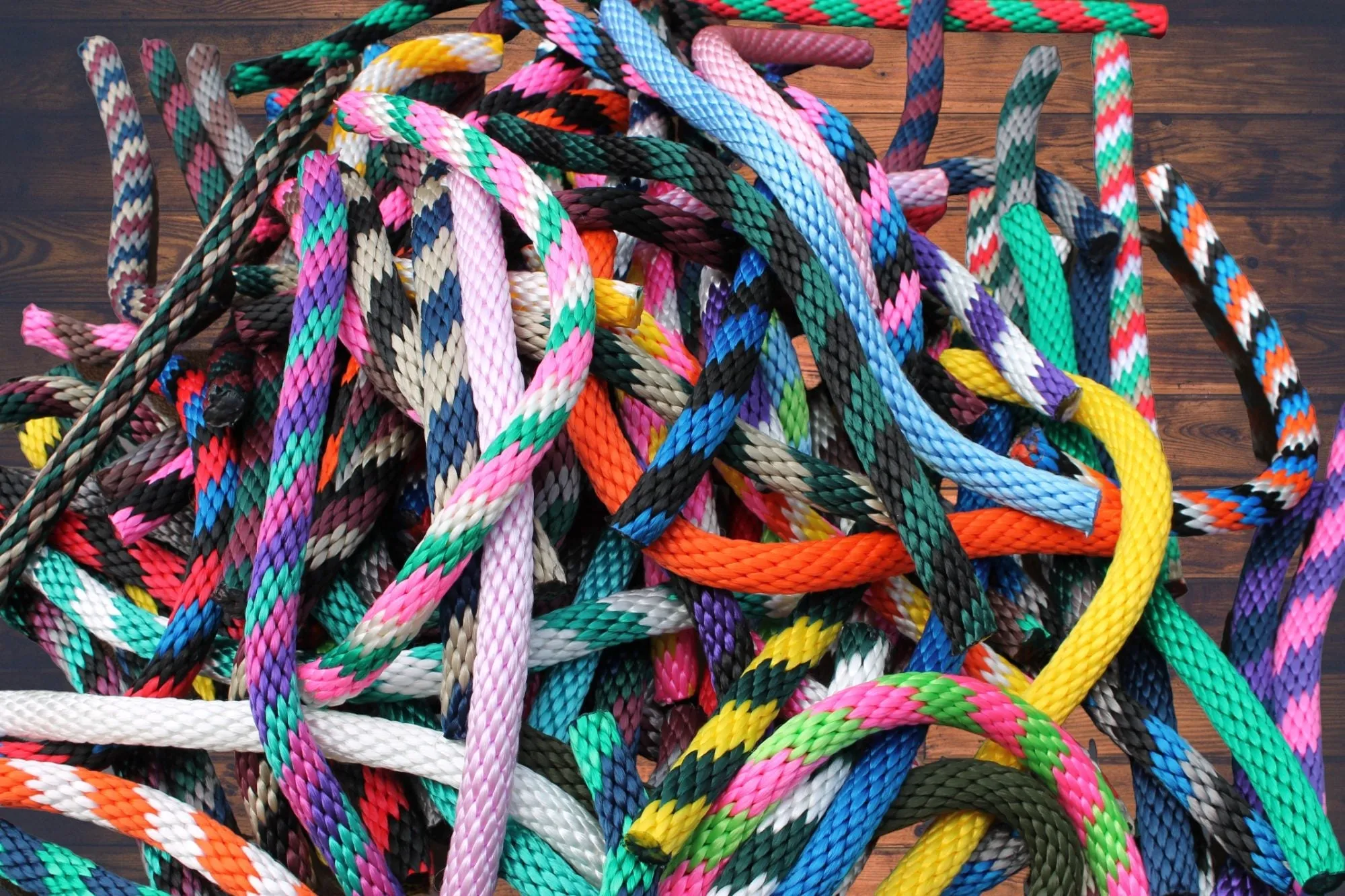 Navy, Red & White Solid Braided Multifilament Polypropylene Rope