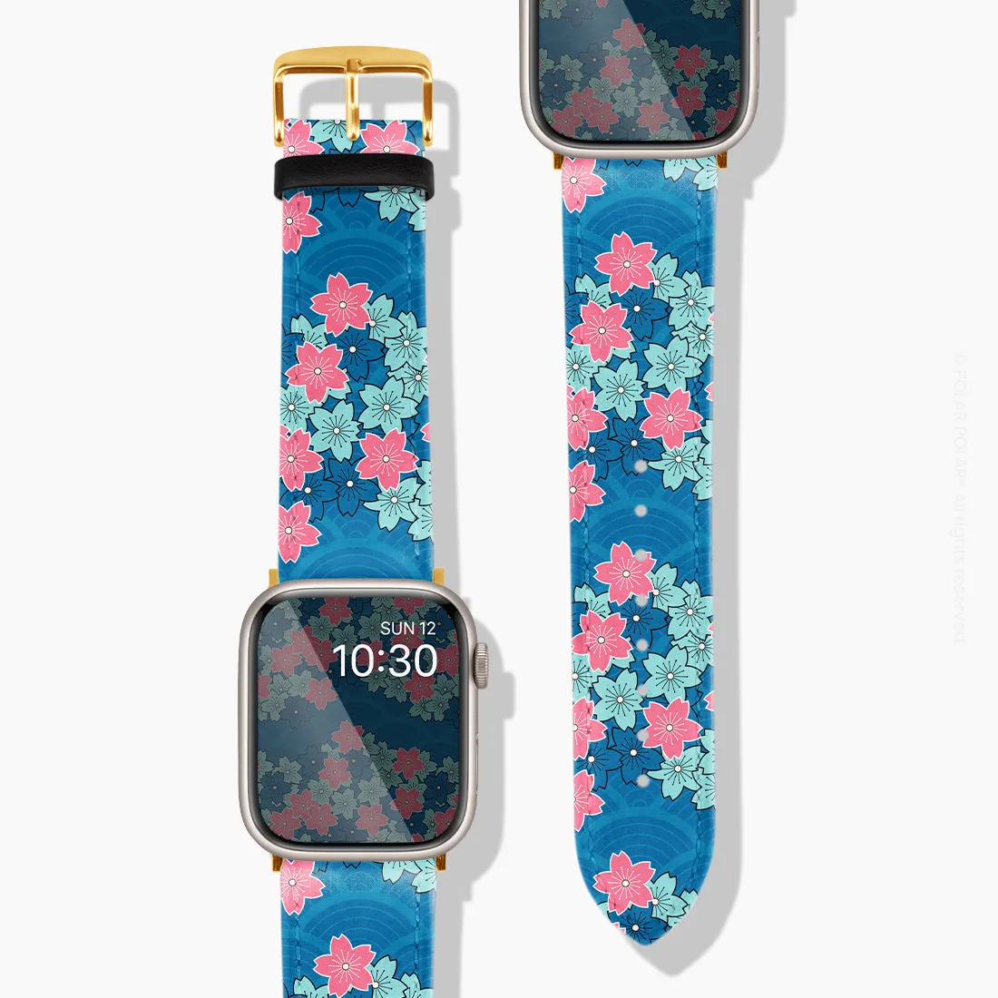 Navy Sakura Wave - Apple Watch Band