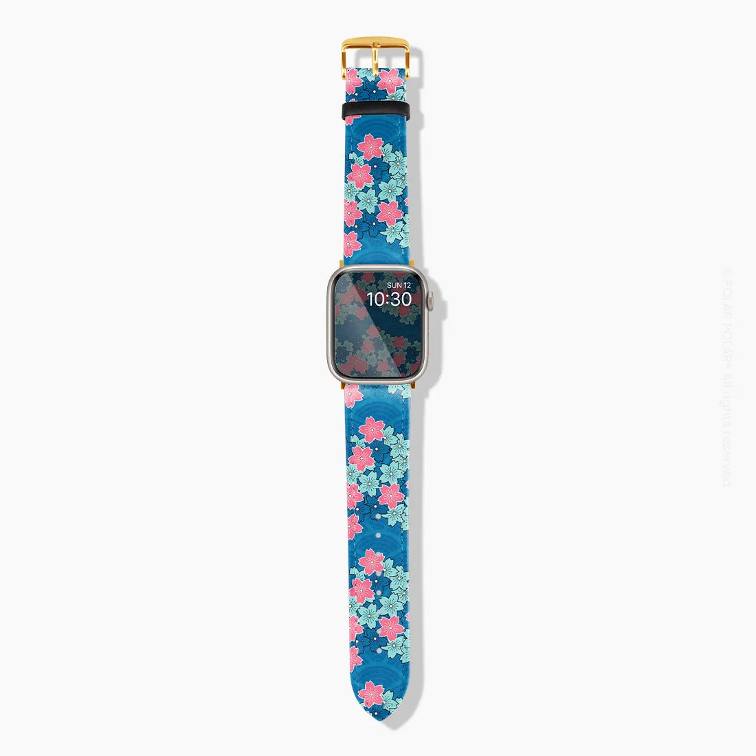 Navy Sakura Wave - Apple Watch Band