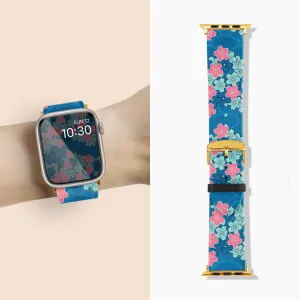 Navy Sakura Wave - Apple Watch Band