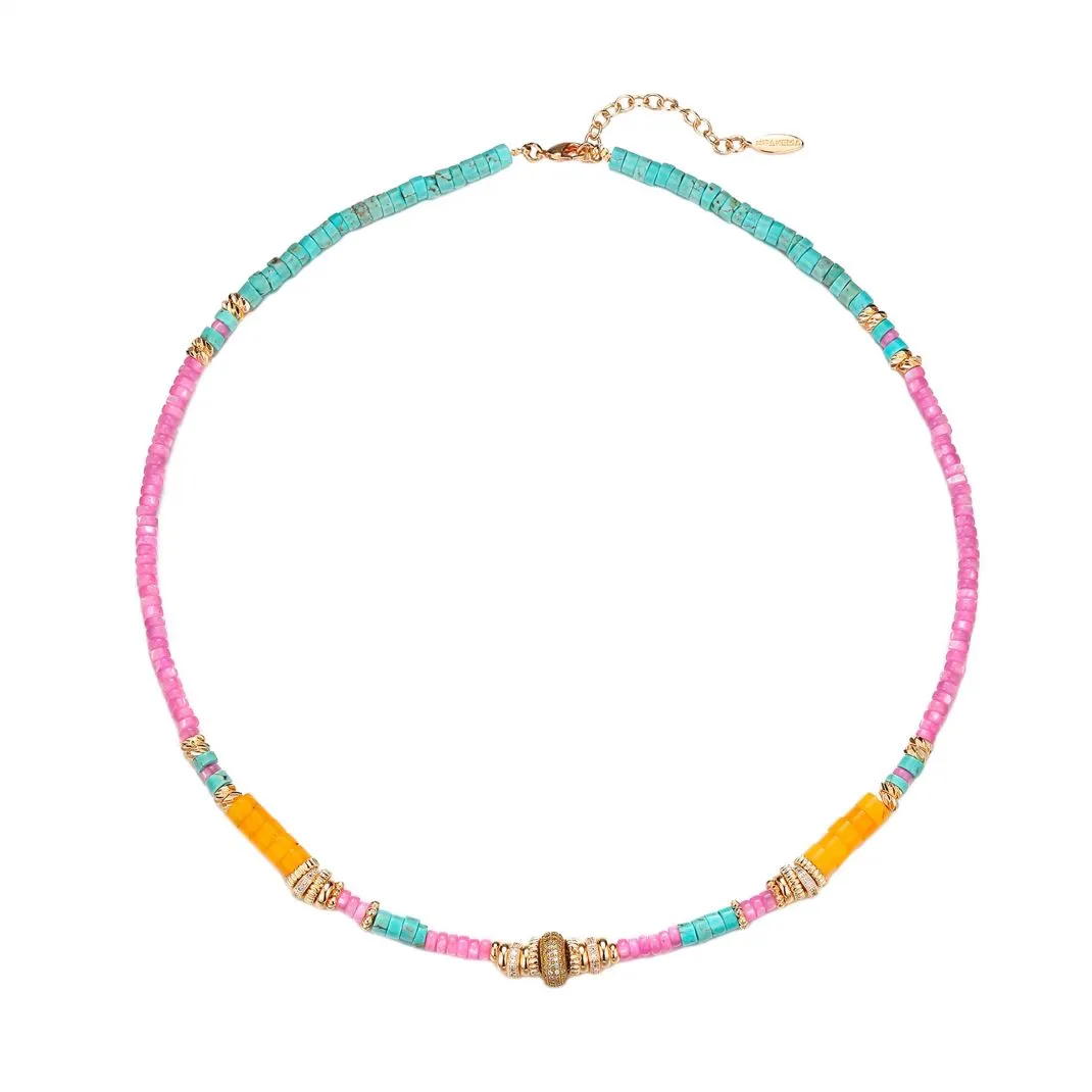 Necklace Patinas Mauve
