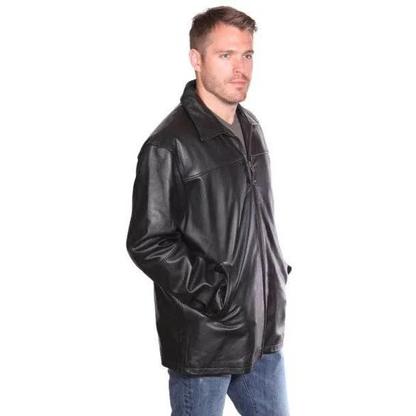 Nuborn Cowhide Zip Front Leather Jacket
