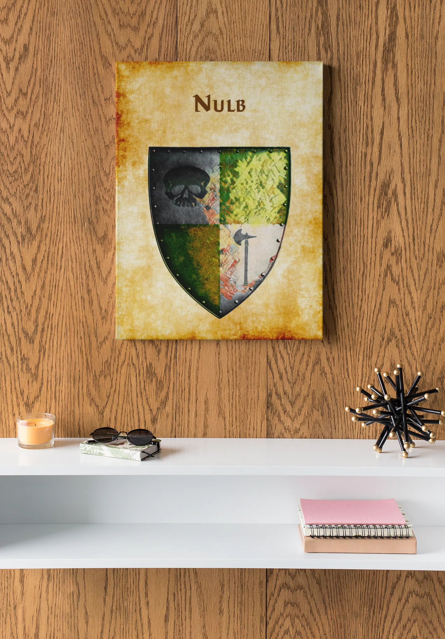 Nulb Orig Heraldry of Greyhawk Anna Meyer Cartography Canvas Art Print