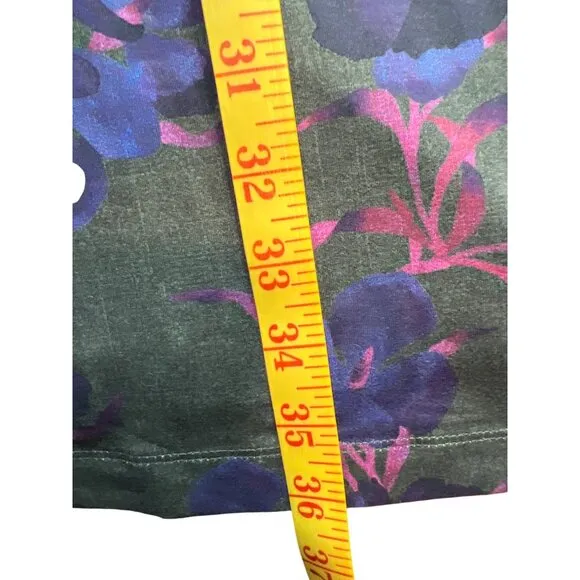NWT Title Nine Yes Dress in Chili Blossom Floral StinkStopper Technology Size M