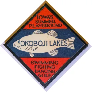Okoboji Lakes 8" Canvas Art