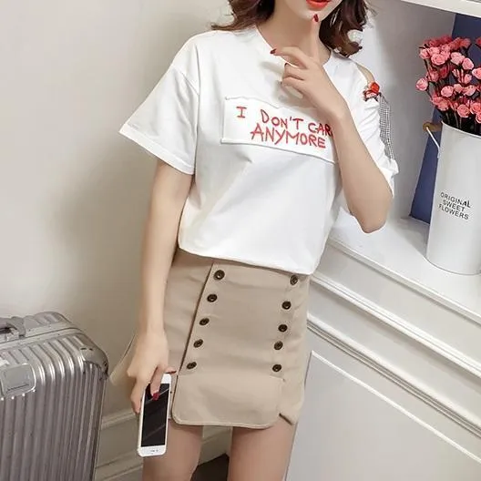One Open Shoulder T-Shirt