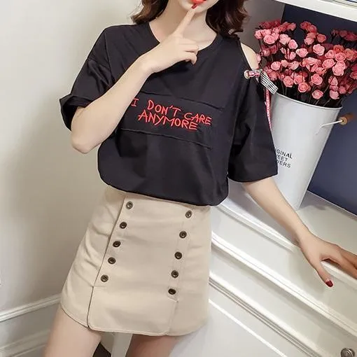 One Open Shoulder T-Shirt