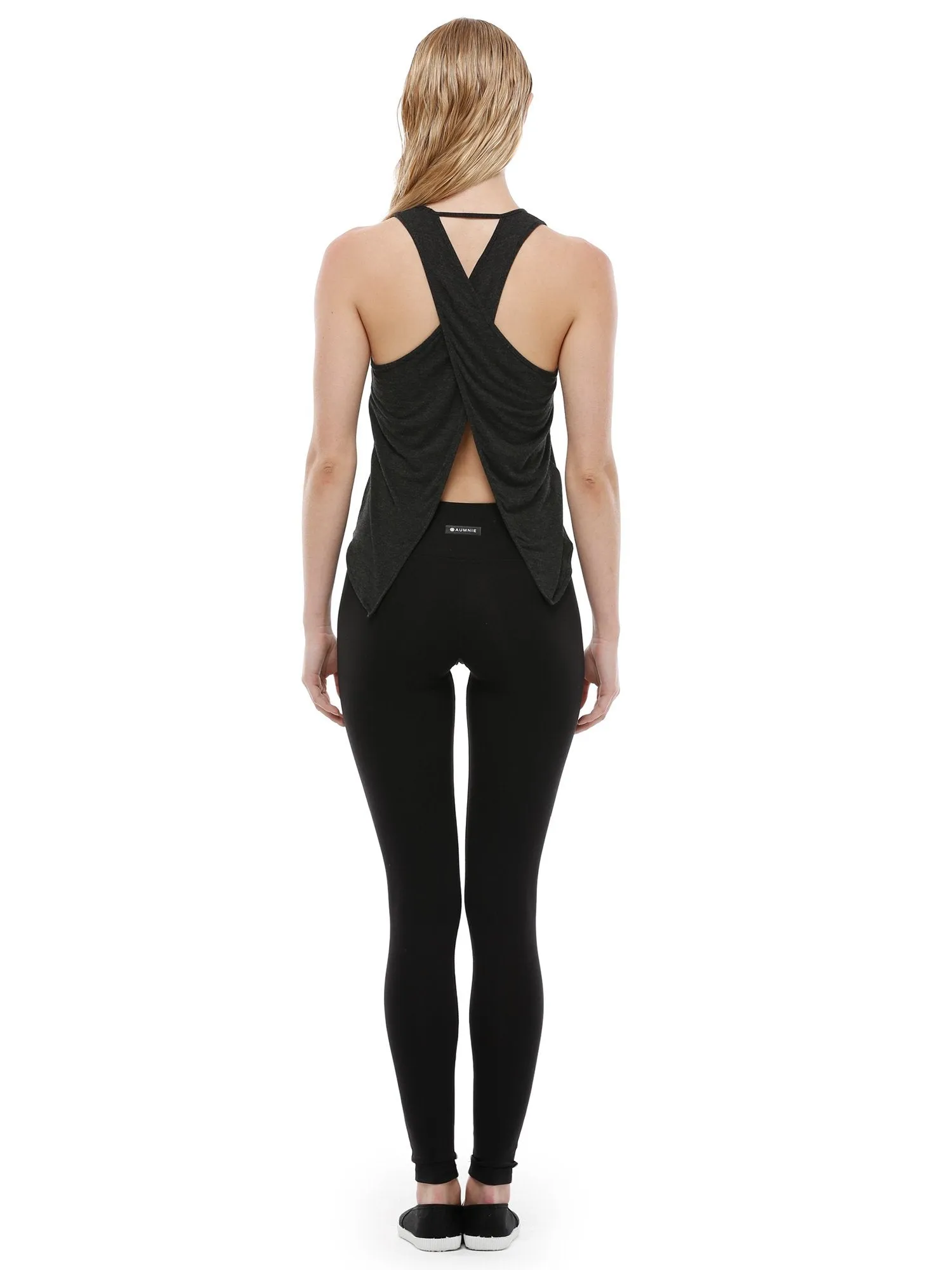 OPEN BACK CROP TOP, GREY WFX