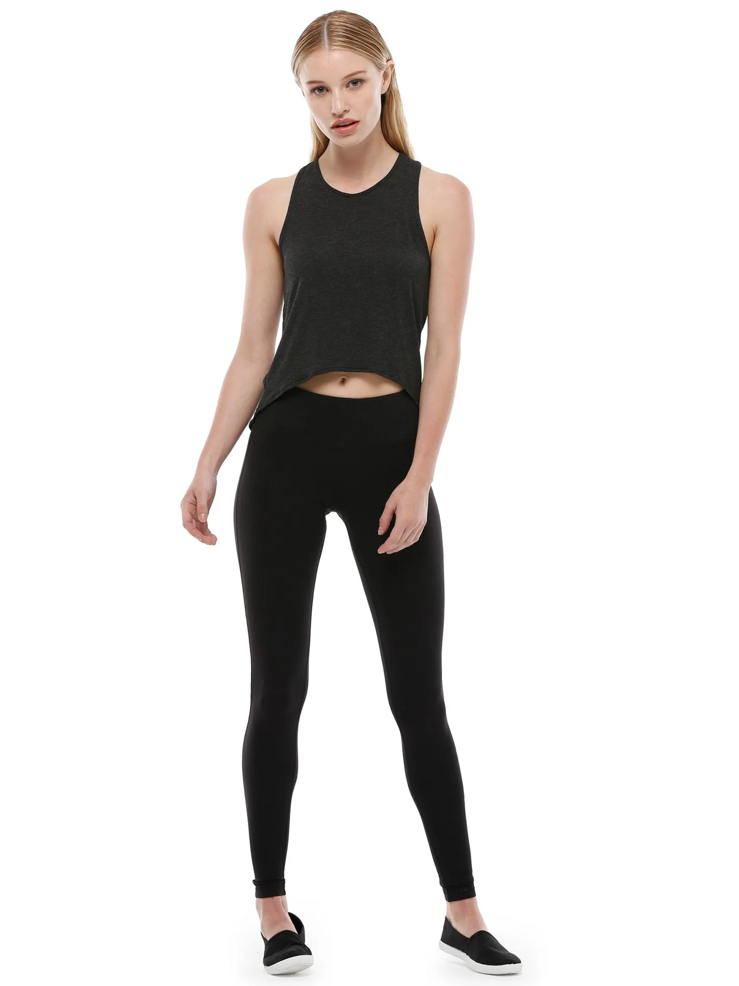 OPEN BACK CROP TOP, GREY WFX
