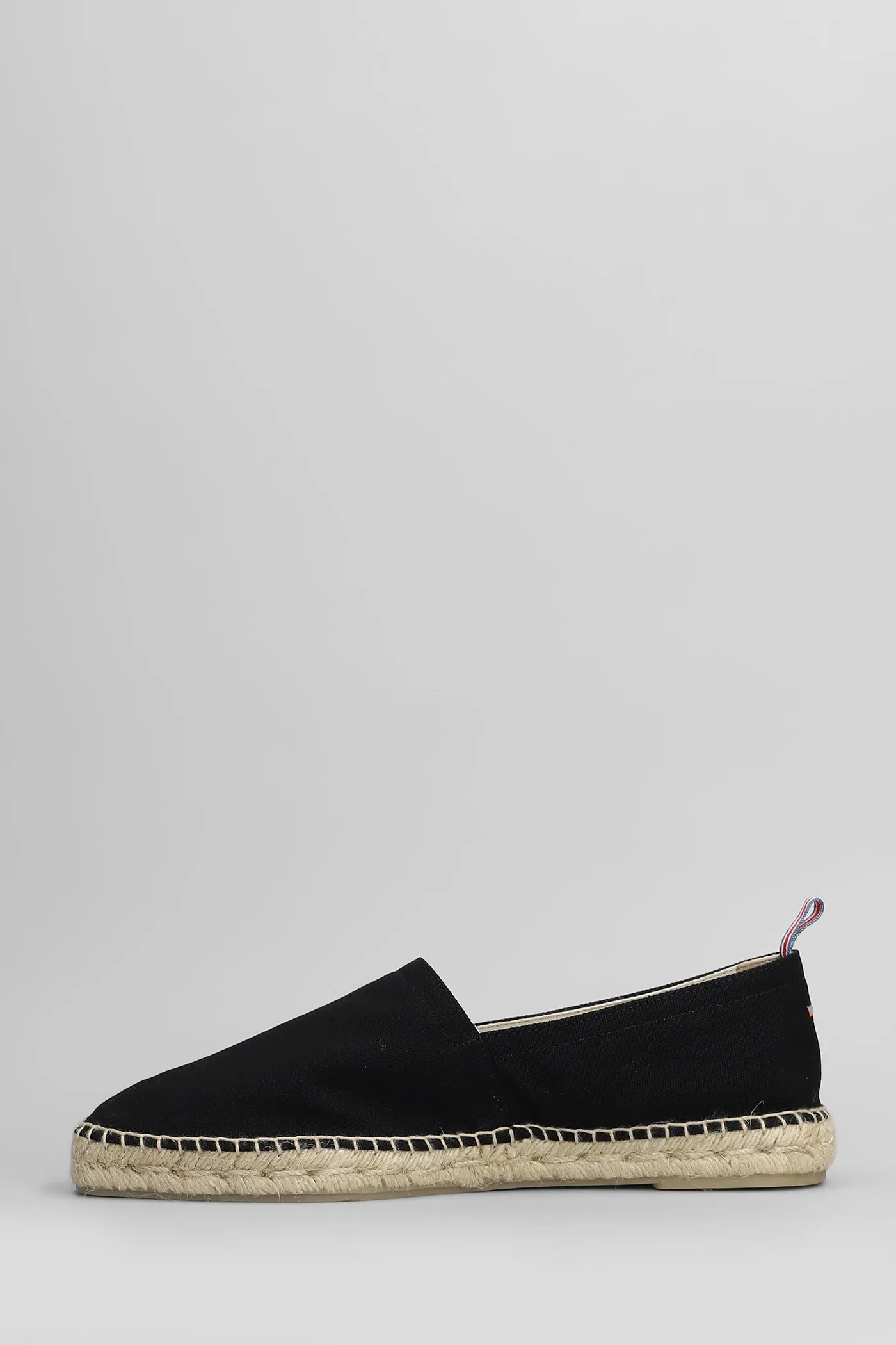 Pablo-001 Espadrilles in black canvas