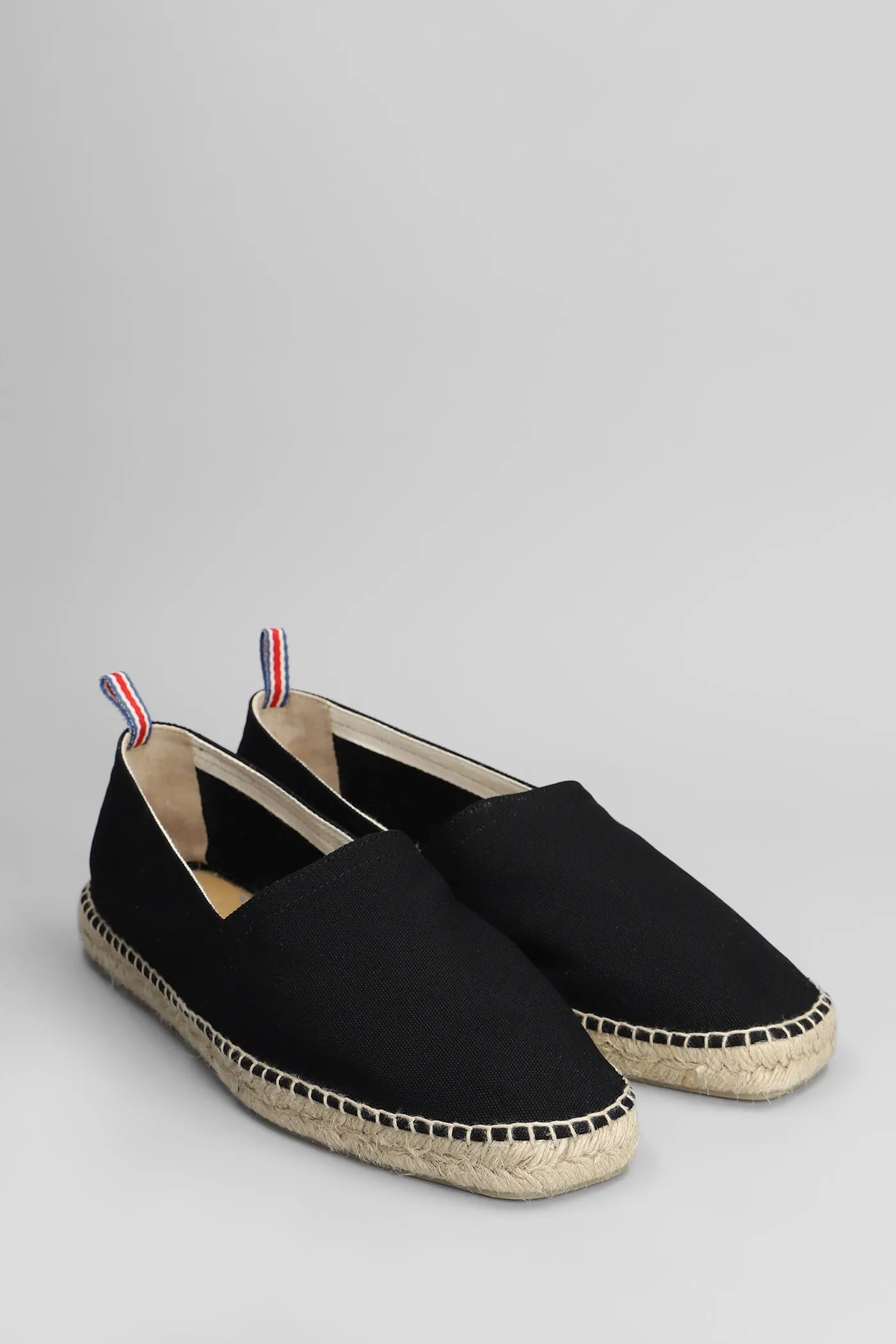 Pablo-001 Espadrilles in black canvas