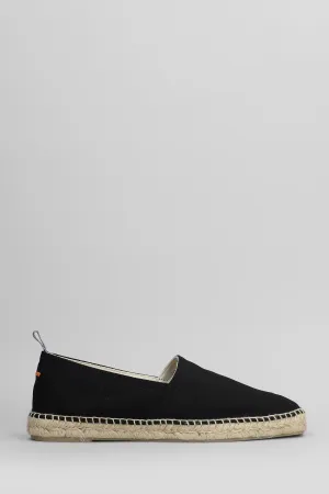 Pablo-001 Espadrilles in black canvas