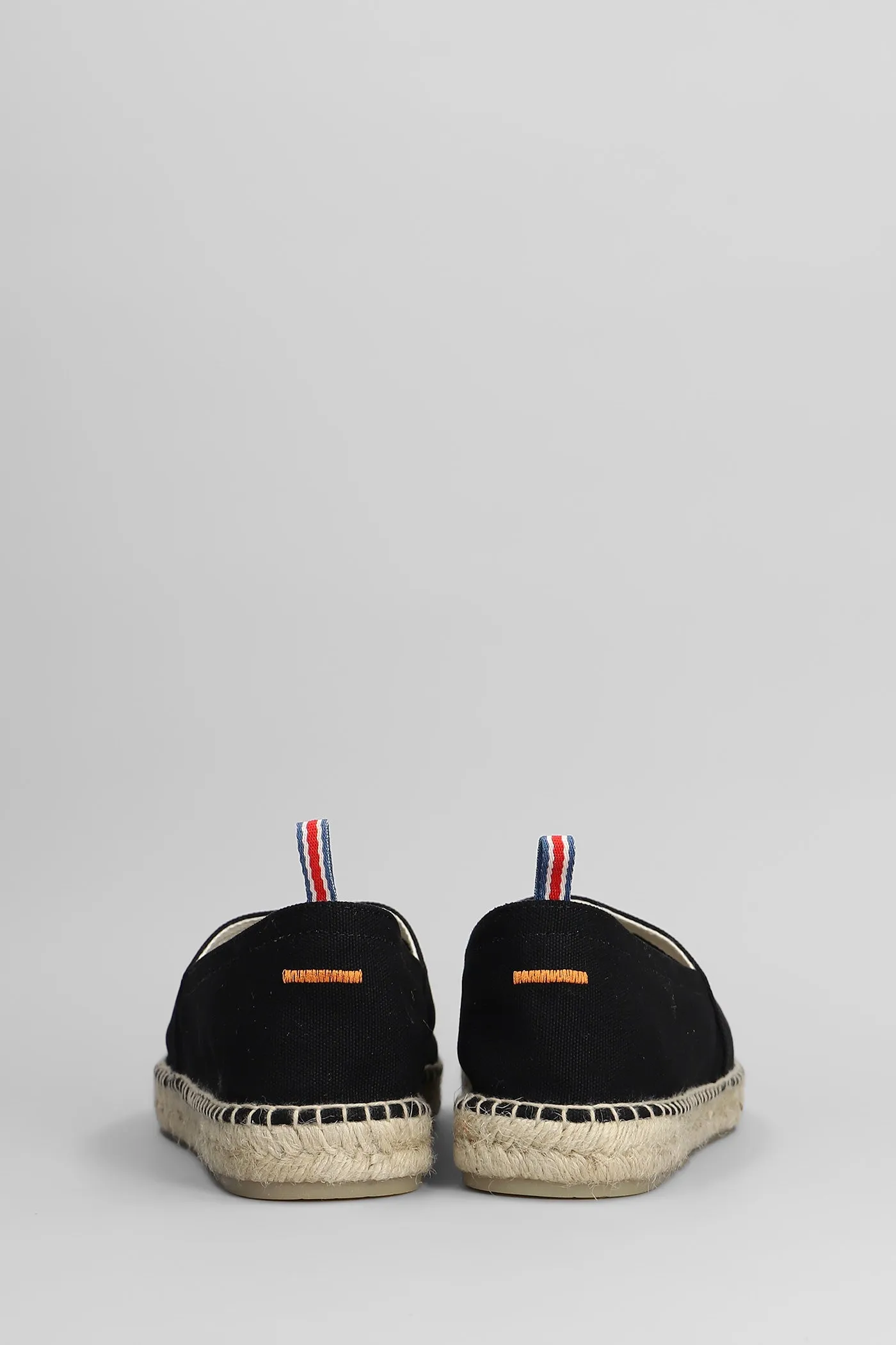 Pablo-001 Espadrilles in black canvas