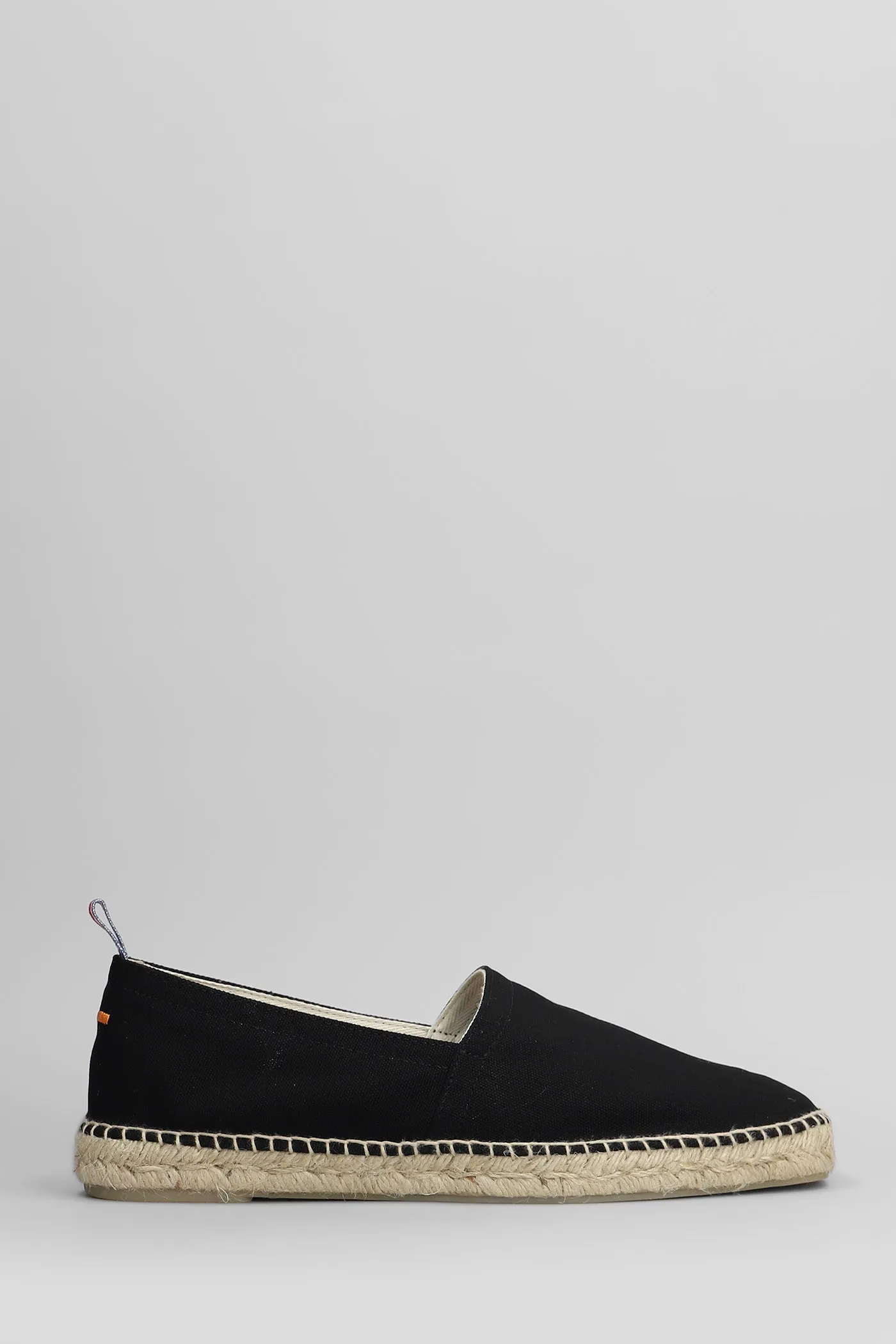 Pablo-001 Espadrilles in black canvas